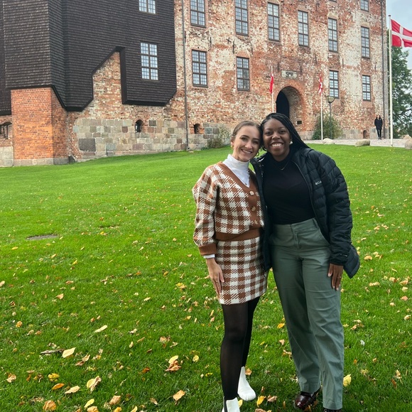 Rust and White Houndstooth Matching Set - Picture 7 of 7